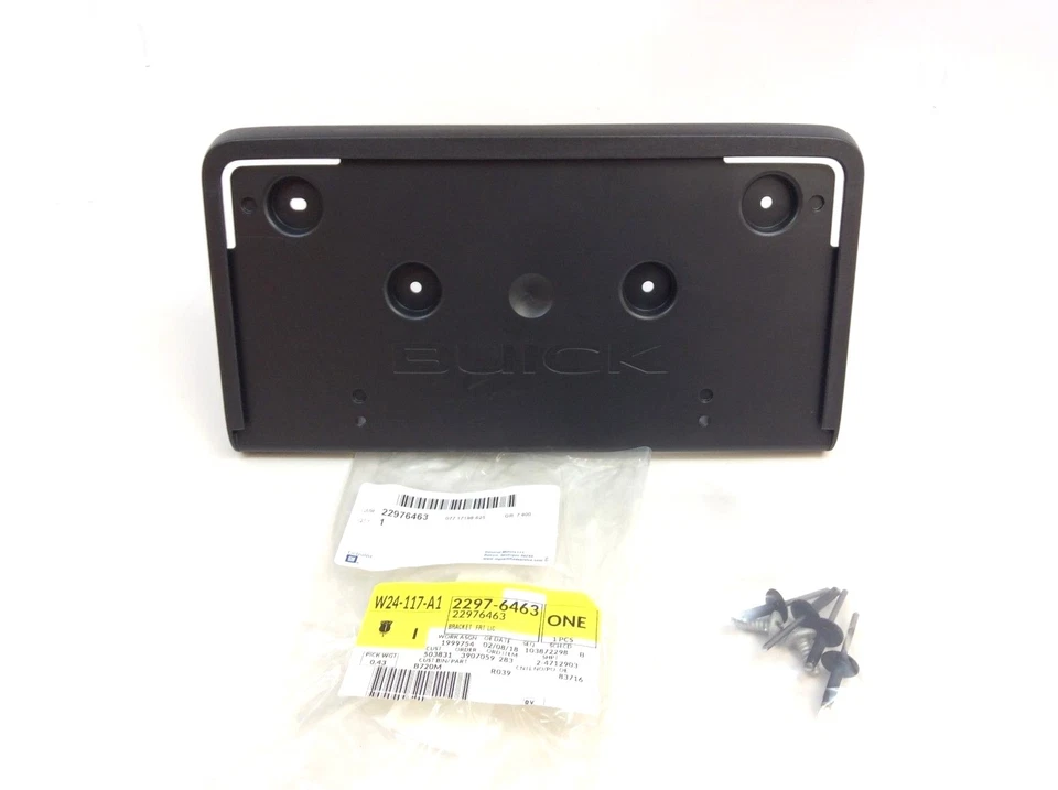 Soporte de montaje de placa de matrícula para parachoques delantero Buick LaCrosse 2017-2019 nuevo OEM Foto 1 de 4