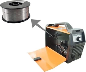 Bobina Di Filo Animato Per Saldatrice No Gas Saldare MIG Ø 0.8 da 1 Kg E71T-GS - Imagen 1 de 7