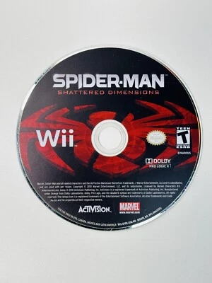 Spider-Man: Shattered Dimensions (Nintendo Wii, WiiU 2010) DISC ONLY! FREE SHIP! - Image 1 of 2