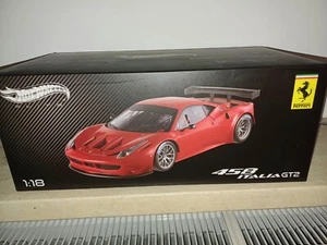 Hot Wheels Ferrari 458 Italia GT2 1:18  rot, OVP, SELTENES Model, SAMMLERSTÜCK - Bild 1 von 10