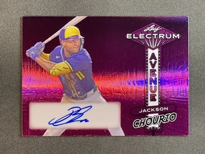 2024 Leaf Electrum Baseball Jackson Chourio RC AUTO Pink Parallel 10/10 ๐ฅ๐ฅ๐ฅ - Picture 1 of 3