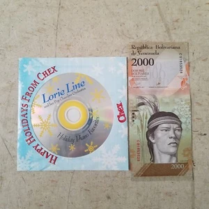 Lorie Line Holiday Piano Favorites Chex CD 2000 Venezuela Foreign currency note - Picture 1 of 2