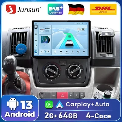 13.1" Für Fiat Ducato 2006-2023 Android 13 Autoradio Navi CarPlay 2+64G DAB+ LTE - Bild 1 von 4