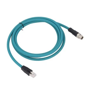 Ethernet Cable M12 8Pin X Code Straight Connector To RJ45 Male Adapter Cord - Zdjęcie 1 z 12