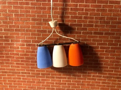 Rare Vintage Lundby dollhouse triple ceiling light lamp not working 1:16 - Image 1 of 4