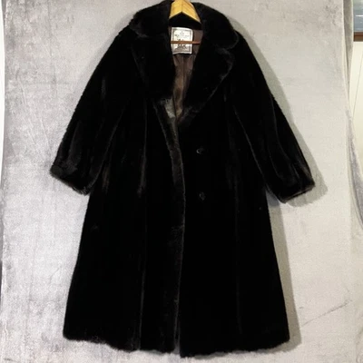 The Metzger Group Faux Fur Coat Sz 10 Design By Erika Limited Edition Union Tag - Image 1 of 4