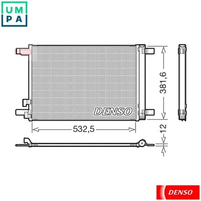 CONDENSER AIR CONDITIONING DCN02048 FOR SKODA KAMIQ KAROQ OCTAVIA/IV/Combi/III - Image 1 of 4