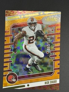 Nick Chubb Orange Mosaic #23 Panini Absolute Football 2024 NFL Browns (76/299) - Picture 1 of 5