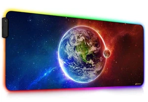Neu RGB Gaming Mauspad Großes 900x400mm mit 12 RGB Beleuchtungs Modi LED Schr... - Afbeelding 1 van 7