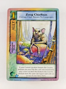 Zoog Chieftain - Dreamlands, Mythos CCG Karte (1997 Chaosium) Ally Oukranos - Bild 1 von 2