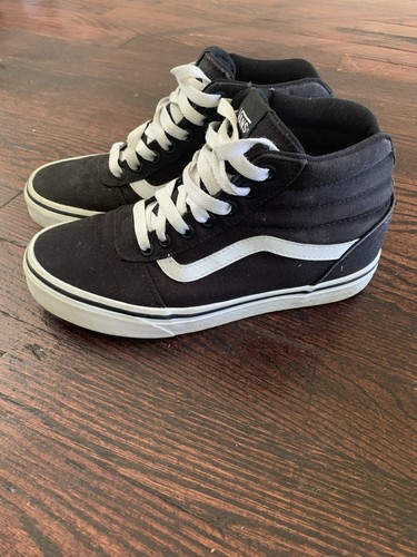 Scarpe Vans Sk8 Hi donna 6 nere bianche sneakers alte casual skater