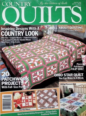 Country Quilts Magazine Ohio Star Quilt Winter 1992 - Image 1 of 4