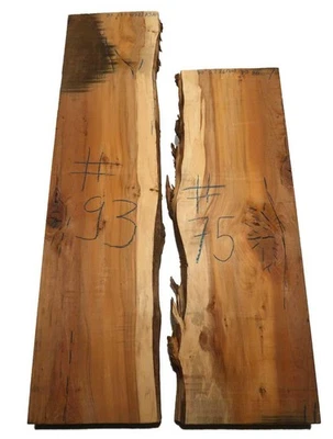 1x Eibe Holz Eibenholz rustikal 93x22-24cm x 79-80mm #93 - Bild 1 von 4