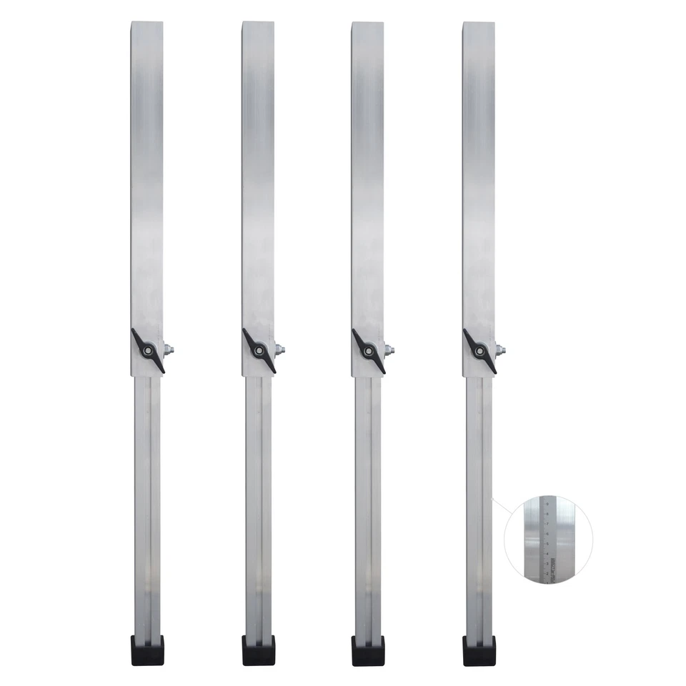 ALU-STAGE Teleskopfüße Eco, 4x Bühnenfüße 40-60cm, Innen/Außen, rutschfest - Bild 1 von 1
