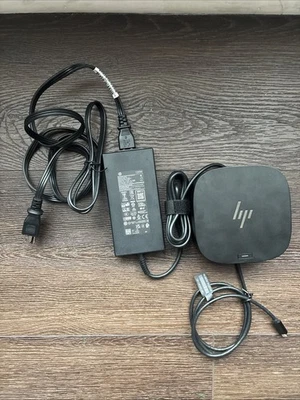 Estación de Acoplamiento Universal HP USB-C Dock G5 HSN-IX02 con Adaptador de CA HP 120w Foto 1 de 4