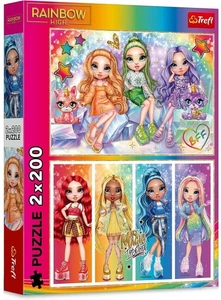 Trefl Jigsaw Puzzle 2x200 Pieces Rainbow Dolls - Picture 1 of 3
