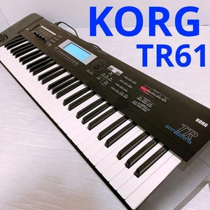 Korg TR-61 mit EXB Sample Erweiterungskarte 61 Tasten Workstation Keyboard Synth Piano - Bild 1 von 10