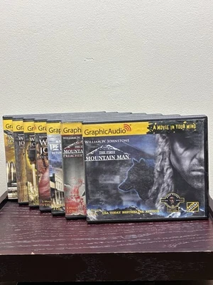 Graphic Audio Lot Of 7 - The First Mountain Man - by William W. Johnstone - Imagem 1 de 4