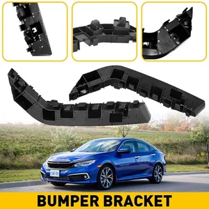 1Pair Front Bumper Bracket For 2016-2021 Honda Civic Driver & Passenger Side - Picture 1 of 10