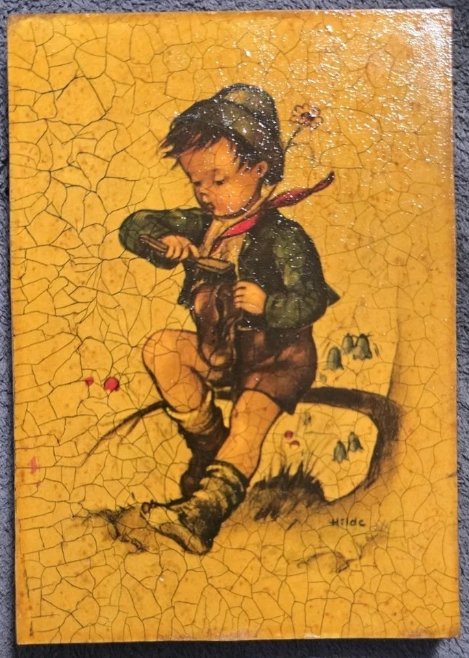  M.I. Hummel Bild  14 cm x 10 cm. Gute  Zustand.   Vintage. ,, - Bild 1 von 1