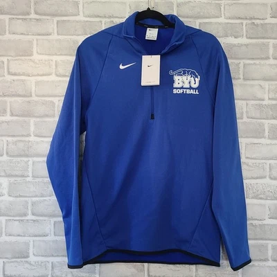 Nike BYU Softball Pullover Jacket Mens Long Sleeve XS Collegiate Athletics NEW - Image 1 of 4