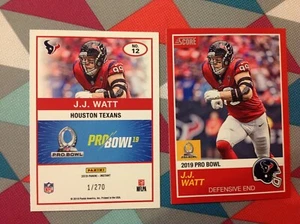 JJ Watt #12 Texans MVP 1989 Score version 2018 Panini Instant NFL 2019 Pro Bowl - Picture 1 of 1