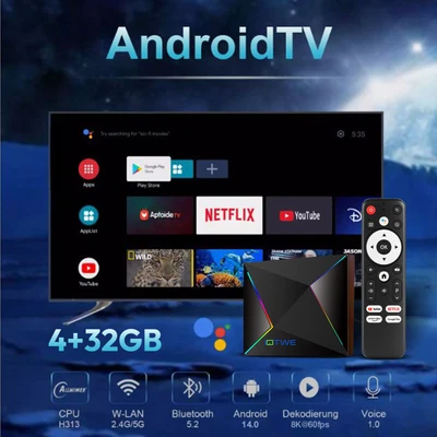 IOTWE Upgraded 2025 T95 1000M Smart Android 12 TV Box Octa Core 8K 4K HD Stream Player