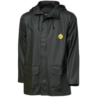 VIKING RUBBER COMPANY Wikinger Gummi Flex Kapuze Angeln Regenjacke wasserdicht grün 360g