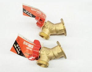QTY 2 B&K Mueller 1/2" Threaded Sillcock Brass Valves 108-053HN 125 psi - Picture 1 of 5