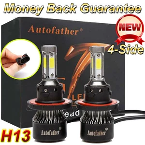 For 2004-2014 Ford F-150 H13 9008 Combo LED Headlight Fog Light Kit White 2pcs - Picture 1 of 10