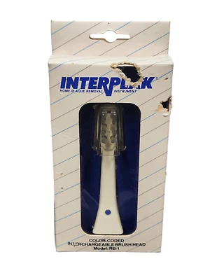 New Vintage Interplak Replacement Interchangeable Brush Head Model RB-1 - Image 1 of 4