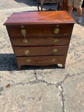 Antique English Mahogany Chest of Drawers Commode.