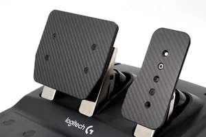 Carbon Fibre Logitech Double Brake Pedal G923 / G29 / G920 / G25 / G27 - Picture 1 of 15