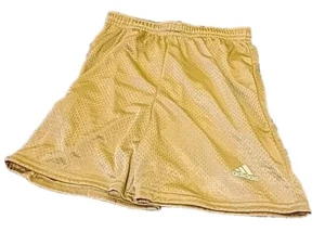 Vintage Adidas Soccer Shorts Gold / Yellow Youth Size XL Made In Canada - Picture 1 of 7