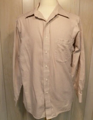 G.H. Рубашка мужская Bass & Co на пуговицах с длинным рукавом хлопок размер 16 1/2 34/35 - Изображение 1 из 4