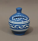 99845229-d Keramik Spardose Sparbchse Brgel Thringen blau-wei 9x11cm
