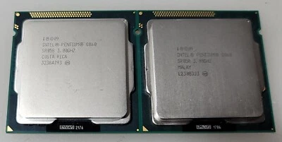 Lote de 2 processadores Intel Pentium G860 SR058 3.00 Ghz LGA1155 CPU - Imagem 1 de 2