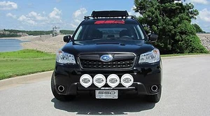 Fits 2015 Subaru Forester XT RALLY LIGHT BAR,4 Light Mounting Tabs, (Bull Bar) - Picture 1 of 6