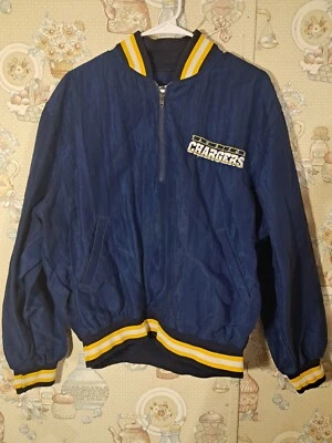 复古中号 Proline Starter San Diego Chargers 缎面纹理夹克 90 年代 — 第 1/4 张图片