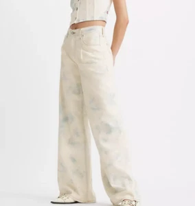 Levi's Premium Baggy Dad Wide Leg Women's Jeans 26x32 Maybe Blue - Light Wash - Picture 1 of 7