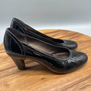 Agl Attilio Giusti Leobruni Pumps Womens 7.5 / 37.5 Black Patent Leather Shoes - Picture 1 of 9