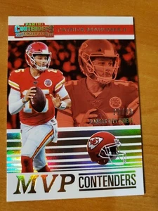 2019 Panini Contenders Gold MVP Contenders Patrick Mahomes Card #MVP-PM #25/49 - Picture 1 of 3