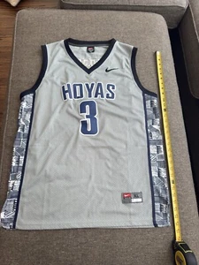 NWT Allen Iverson Georgetown Hoyas #3 Basketball Nike Men’s Gray Jersey Sz XL - Picture 1 of 13