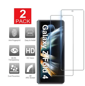 2x Tempered Glass Screen Protector for Samsung Galaxy Z Fold 4 5G (Outer Screen) - Picture 1 of 6