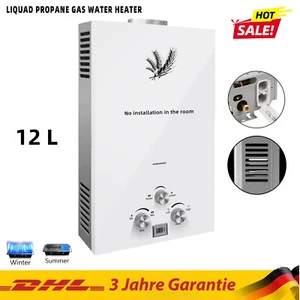 VEVOR LPG Durchlauferhitzer Warmwasserbereiter Wasserspeicher 12L 24KW - Bild 1 von 16