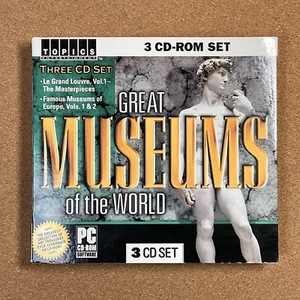 GREAT MUSEUMS OF THE WORLD 3 CD ROM SET Small Box SET Vtg PC Game Sealed - Picture 1 of 7