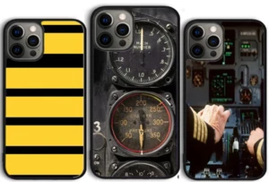 Airplane Pilot Epaulette Coque Cover Case For Iphone 16 Pro Max 15 14 13 12 - Photo 1 sur 8