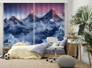 3D Snow Mountain I2501 Photo Blockout Curtain Fabric Window Honey 2023 - Picture 1 of 7