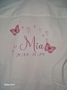 Personalised school leavers shirts Glitter 2019-2024  - Picture 1 of 4