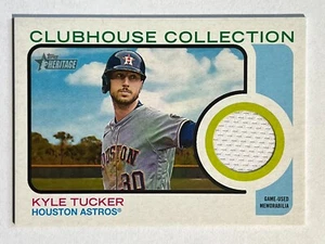 🔥2022 Topps Heritage Clubhouse Collection Relic #CCRKT Kyle Tucker HOU Astros🔥 - Picture 1 of 2